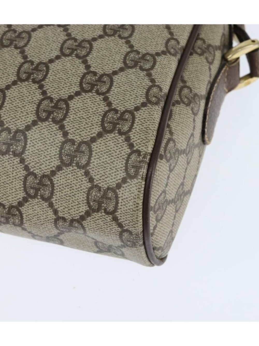 GUCCI GG Supreme Web Sherry Line Bag PVC Beige Gold 40 02 088 - Picture 11 of 16